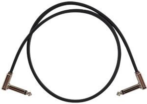 Ernie Ball 6228 Flat Patch Cable Vinklad-Vinklad 61cm - Svart