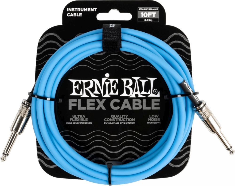 Ernie Ball 6412 Instrumentkabel 3m - Blå