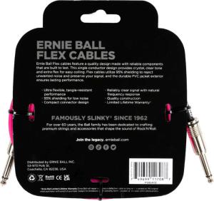 Ernie Ball 6413 Instrumentkabel 3m - Rosa