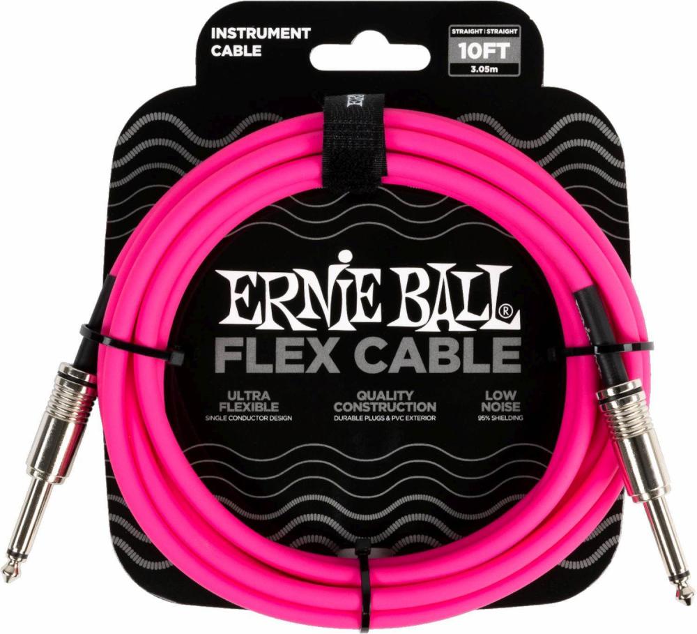 Ernie Ball 6413 Instrumentkabel 3m - Rosa