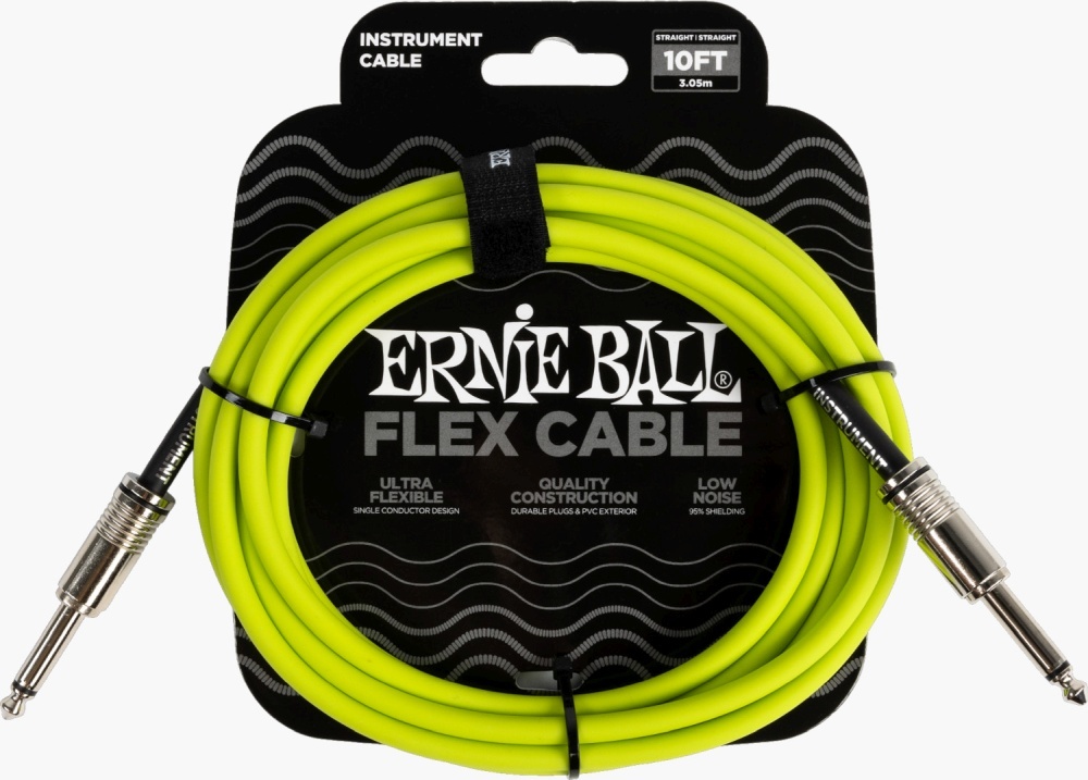 Ernie Ball 6414 Instrumentkabel 3m - Grön