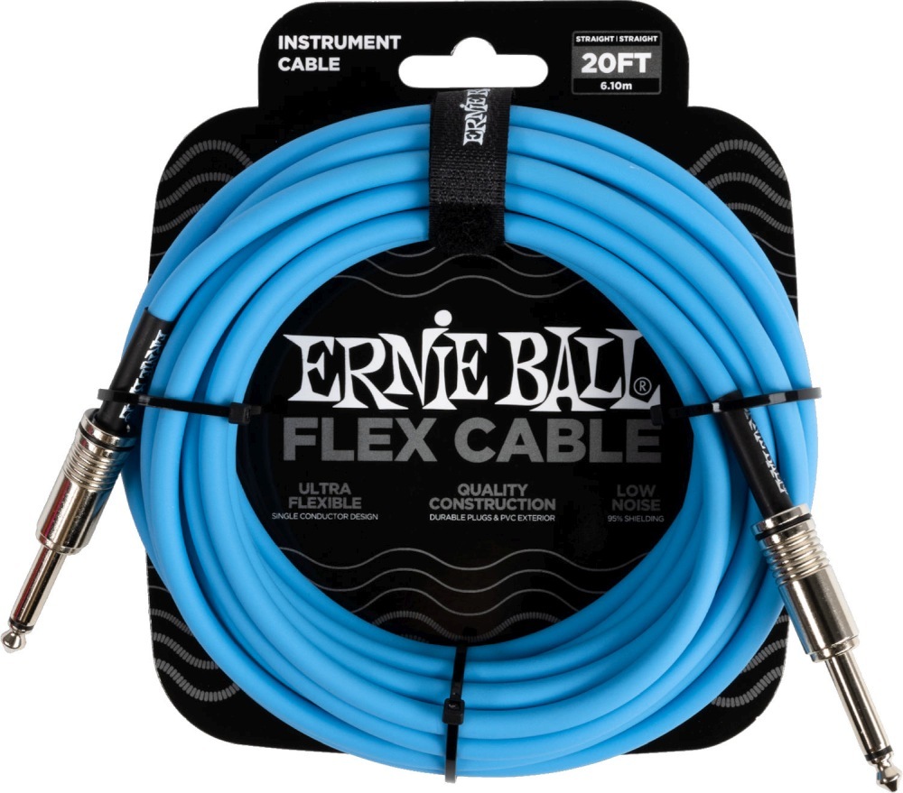 Ernie Ball 6417 Instrumentkabel 6m - Blå