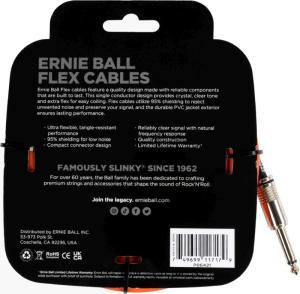 Ernie Ball 6421 Instrumentkabel 6m - Orange
