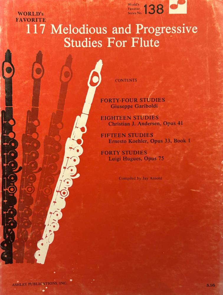 117 Melodious and Progressive Studies For Flute