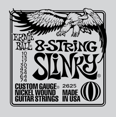 Ernie Ball 2625 Slinky 8-string 010-074