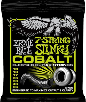 Ernie Ball 2728 Cobalt Regular Slinky 7-string 010-056