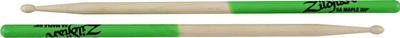 Zildjian 5A Green Dip Maple Drumsticks Wood Tip