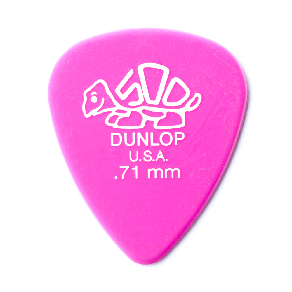 Dunlop Plektrum Delrin 500 STD 0,71 41P - 12/PLYPK