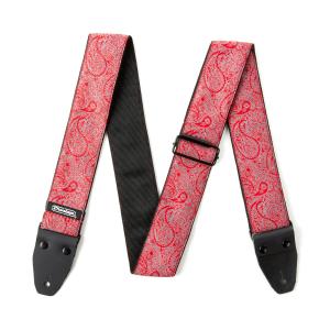 Dunlop D67-11 Jacquard Strap Paisley Red