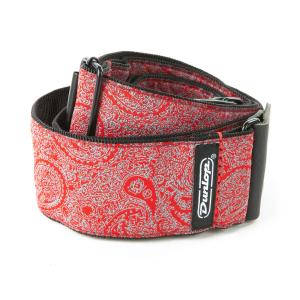 Dunlop D67-11 Jacquard Strap Paisley Red
