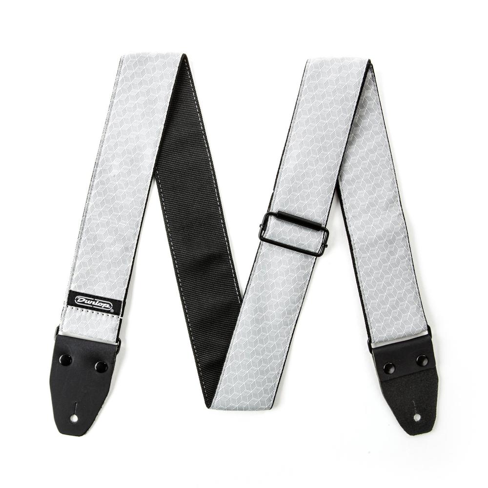Dunlop D67-12 Jacquard Strap Cube Hatch Light Grey