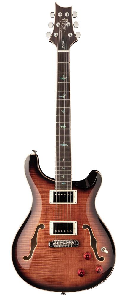 PRS SE Hollowbody II Piezo - Black Gold Burst