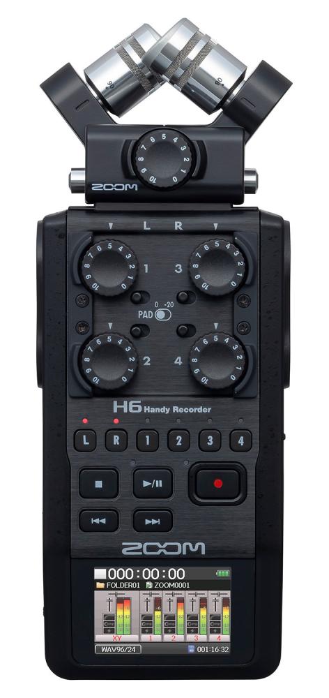 Zoom H6 Black HandyRecorder