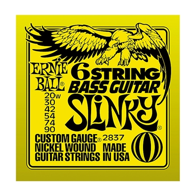 Ernie Ball 2837 Bass Slinky 6-string 020-090