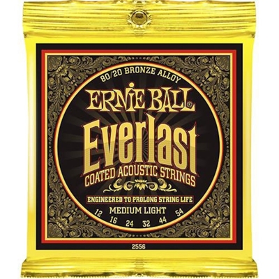 Ernie Ball 2556 Everlast Coated 80/20 Bronze 012-054