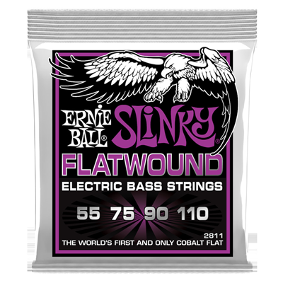 Ernie Ball 2811 Bass Flatwound Power Slinky 055-110