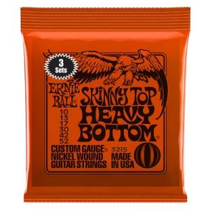 Ernie Ball 3215 Skinny Top Heavy Bottom 010-052 3-pack