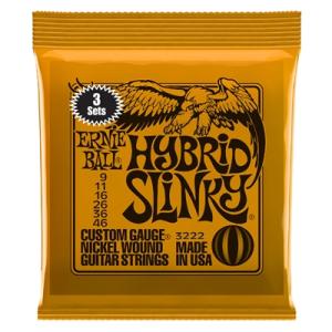 Ernie Ball 3222 Hybrid Slinky 009-046 3-pack