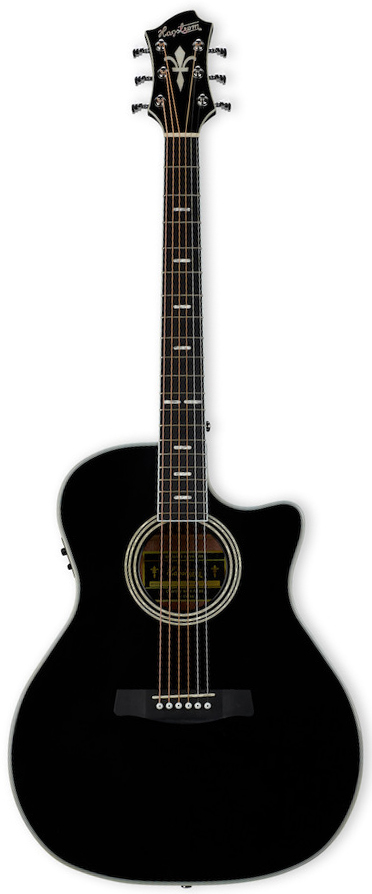 Hagström Siljan II Grand Auditorium CE - Black