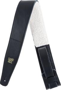 Ernie Ball 4137 Axelband i Italienskt Läder - Svart