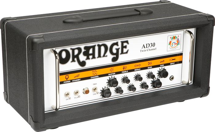 Orange AD30HTC Black| Twin Channel Guitar Amp Head, 30 Watts Class A