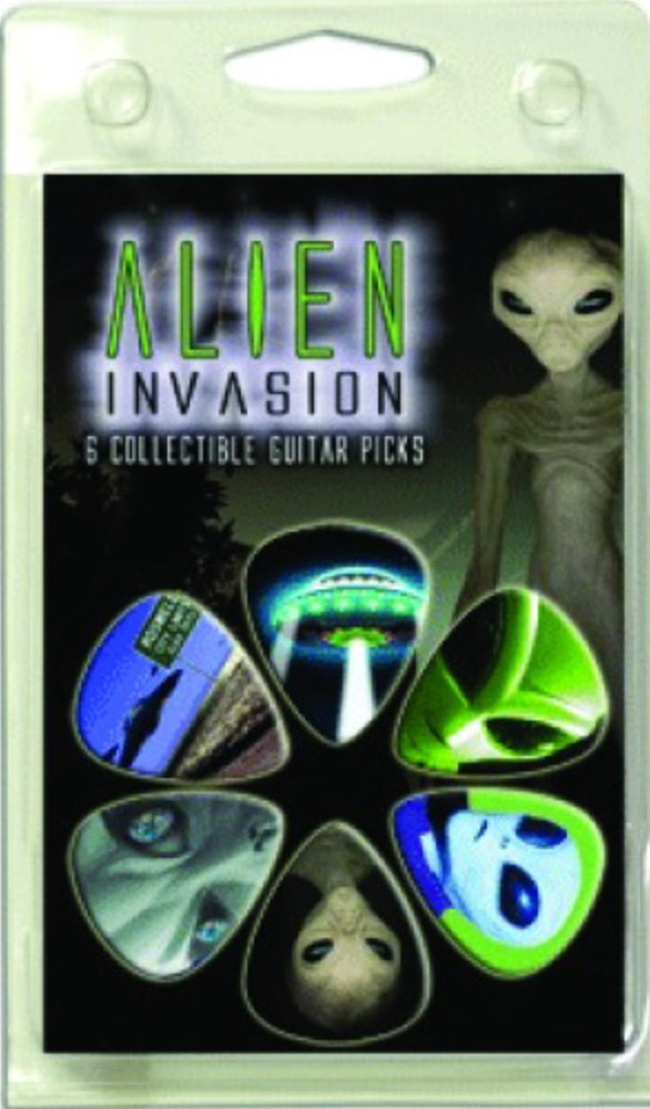 Hot Picks Alien Invasion Guitar Picks 6pack