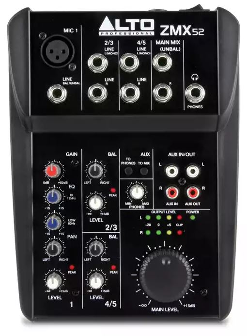 Alto Pro ZMX52 mixer