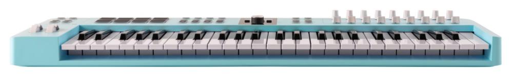Arturia KeyLab Essential 49 mk3 MIDI-controller i aquamarine, framifrån