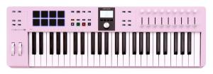 Arturia KeyLab Essential 49 mk3 Rose Quartz MIDI-controller i rose quartz, sedd ovanifrån