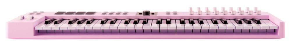 Arturia KeyLab Essential 49 mk3 Rose Quartz MIDI-controller i rose quartz, framifrån
