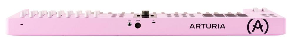 Arturia KeyLab Essential 49 mk3 Rose Quartz MIDI-controller i rose quartz, bakifrån
