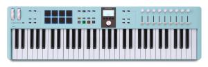 Arturia KeyLab Essential 61 mk3, MIDI-controller i aquamarine, sedd ovanifrån
