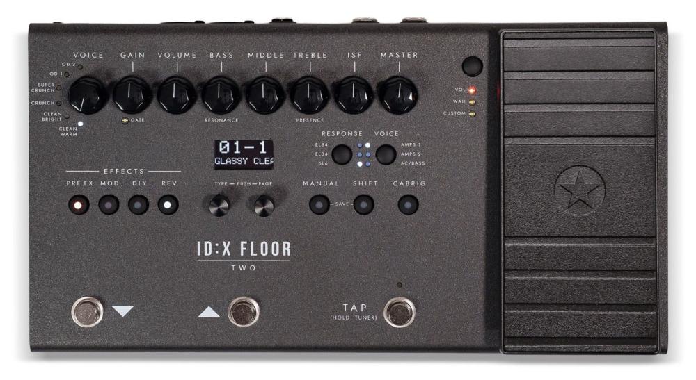 Blackstar IDX Floor Two, multieffekt, sedd ovanifrån