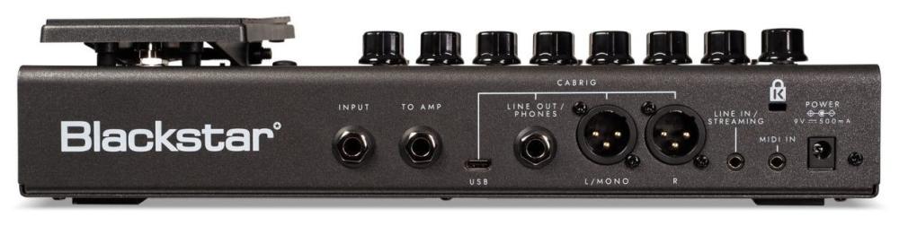 Blackstar IDX Floor Two, multieffekt, sedd bakifrån