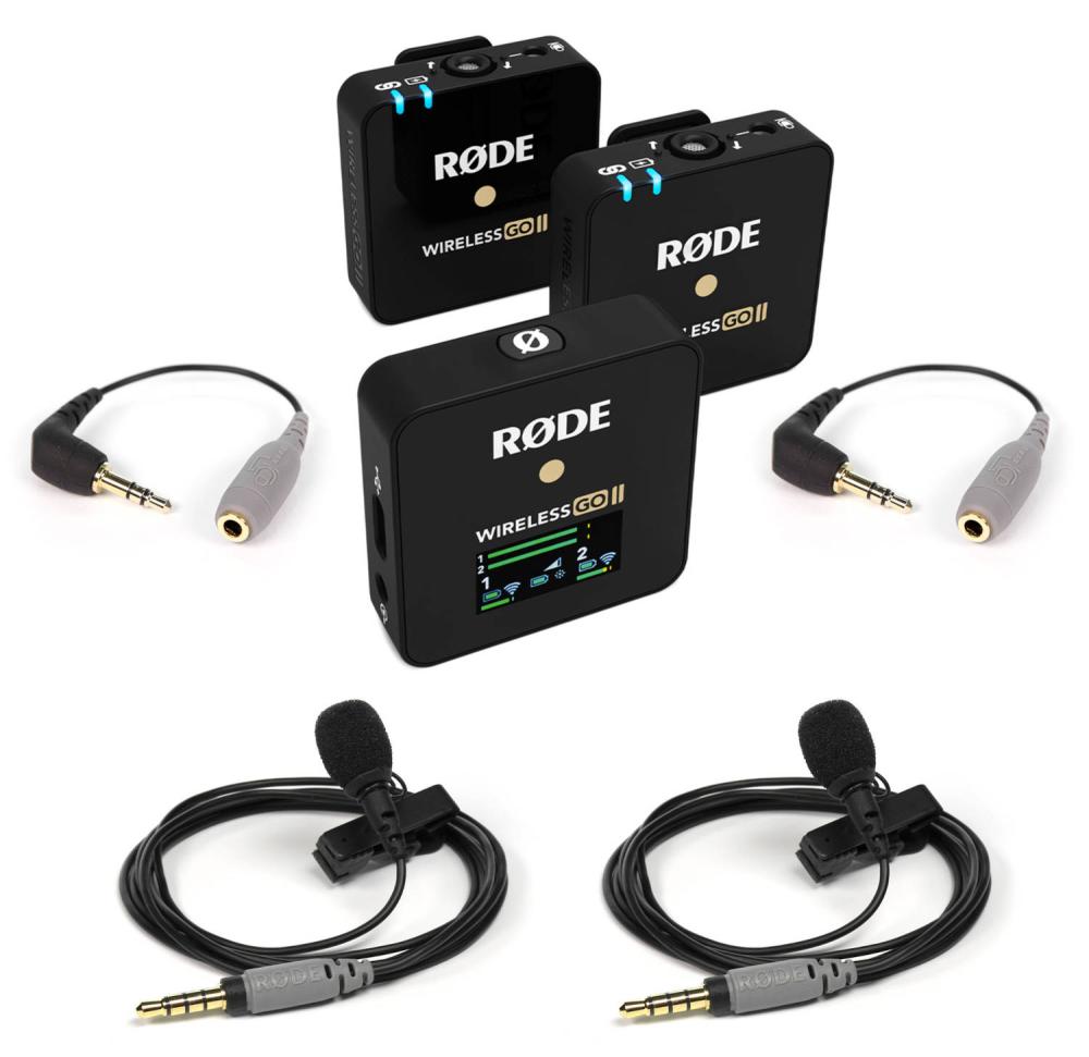 Rode Wireless Go II Bundle incl 2 x Smartlav+, 2 x SC3