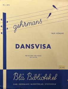 Dansvisa, för en röst med piano