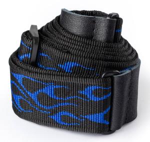Dunlop D3811BL Strap Flambe-Blue