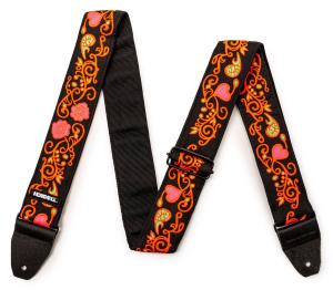 Dunlop JH23 Jimi Hendrix Blacklight Monterey Orange Strap