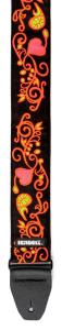 Dunlop JH23 Jimi Hendrix Blacklight Monterey Orange Strap
