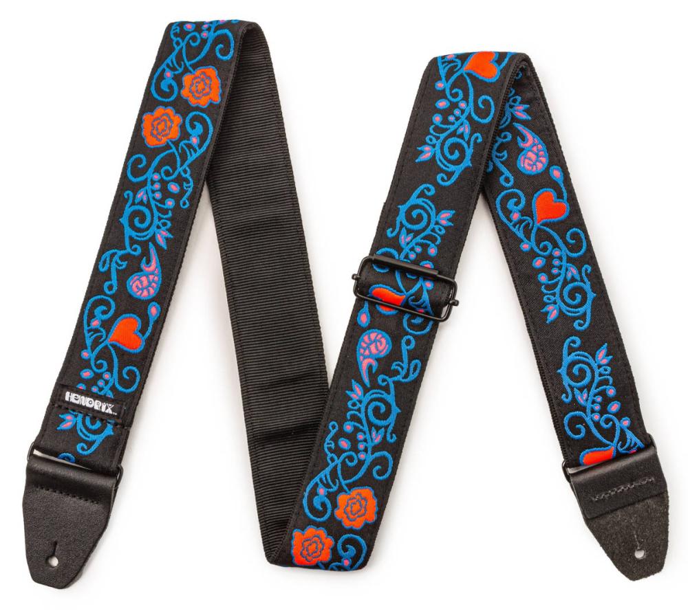 Dunlop JH24 Jimi Hendrix Blacklight Monterey Blue Strap