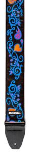 Dunlop JH24 Jimi Hendrix Blacklight Monterey Blue Strap
