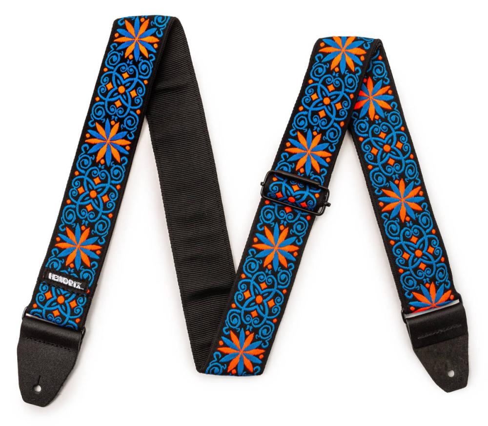 Dunlop JH25 Jimi Hendrix Blacklight Flimore Blue Strap