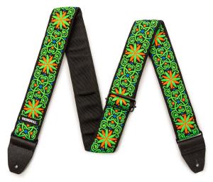 Dunlop JH26 Jimi Hendrix Blacklight Fillmore Green Strap