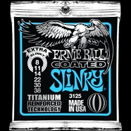 Ernie Ball 3125 Coated Titanium RPS Extra Slinky 008-038