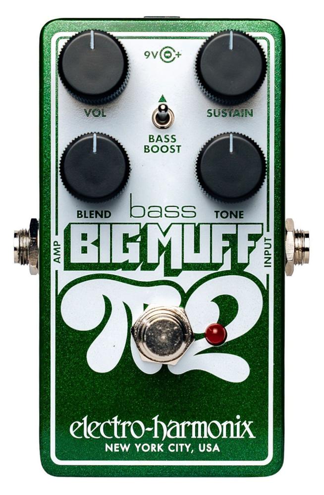 Electro-Harmonix Bass Big Muff 2, effektpedal sedd ovanifrån
