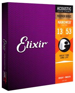 Elixir 16182 Acoustic Phosphor Bronze Nanoweb 013-053