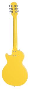 Epiphone Les Paul SL elgitarr i Sunset Yellow med vit pickguard och två single-coil pickups, baksida
