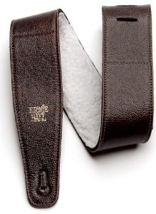 Ernie Ball 4138 Axelband i Italienskt Läder - Kastanjefärgat