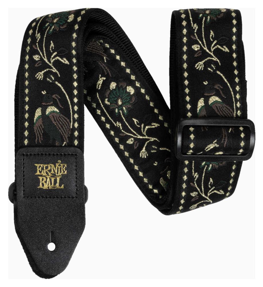 Ernie Ball 5372 Axelband Black Pleasant Pheasant