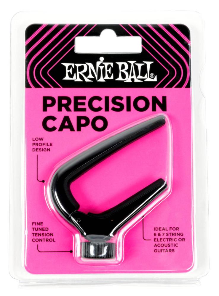 Ernie Ball 9631 Precision Capo svart, paketering, framsida